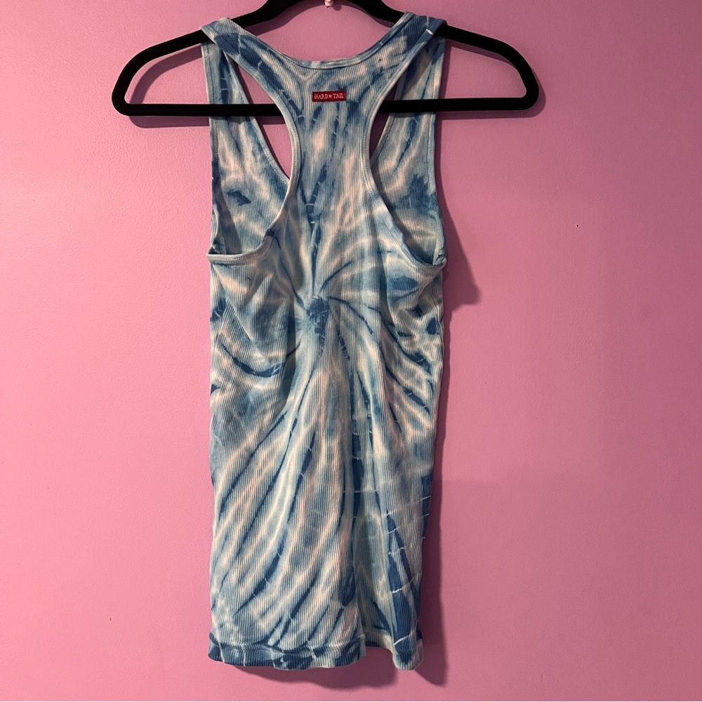 Hard Tail Ribbed Tie Dye Racerback Tank - Picture 4 of 7